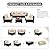 Patio Sectional 6 Pieces All-Weather Wicker Patio Furniture Set Outdoor Sectional with Glass Patio Table Non-Slip Cushions and Waterproof Covers, Khaki