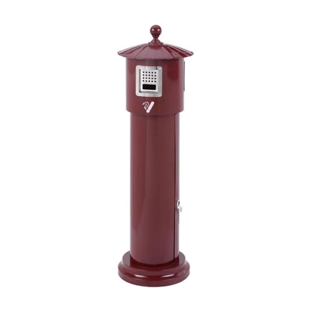 Kw3ns8bp5r One Color Pillar Ashtray Outdoor Public Iron Baked Enamel Cigarette Butt Column