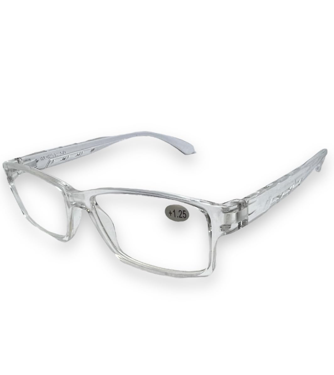 Kishor Opticals| WATER Reading Frames | Reading Glasses for Men and Women |+1 +1.25 +1.50 +1.75 +2 +2.25 +2.50 +2.75 +3 +3.50 +4.00 Reading Power Number Glass