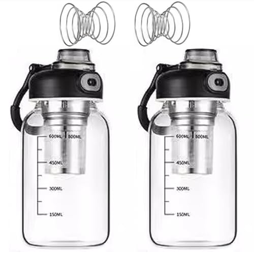 Jingmore 2 Set Glass Water Bottle