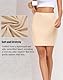 Vlazom Damen Unterrock Kurz Petticoat Knielang Halbrock Unsichtbar Unterkleid Nachtkleid Elegantes Silky Touch（S，Nude）