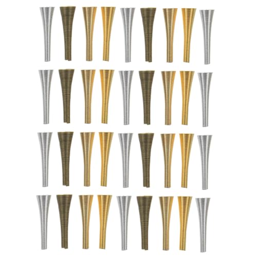 Housoutil Bead Caps for Jewelry Making 30mm Metal Bead End Caps DIY Bracelets Materials Flower Shape