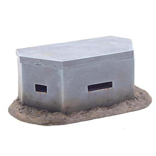 War World Gaming World at War Large Pillbox Bunker with Removable Roof – 28mm WW2 Tabletop Wargame Terrain Scenery Western Front Battlefield Warfare Military Diorama