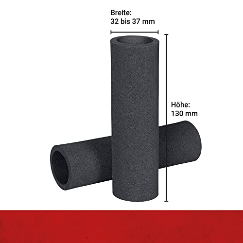 Louis Griffüberzieher Komfort, Griffüberzug 32-37 mm, für Heizgriffe Geeignet, Anti Vibration, Motorrad Lenkergriffe Schaumstoff, Leichte Montage