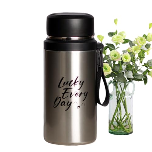 Genérico Botella Térmica | Taza de Té para Viaje de 800ml con Infusor y Acero Inoxidable | Vaso Portátil para Bebidas Frías y Calientes, Accesorios de Hidratación