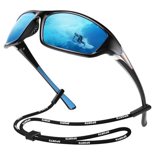 Lunettes de soleil de sport polarisées homme verres antireflets légers