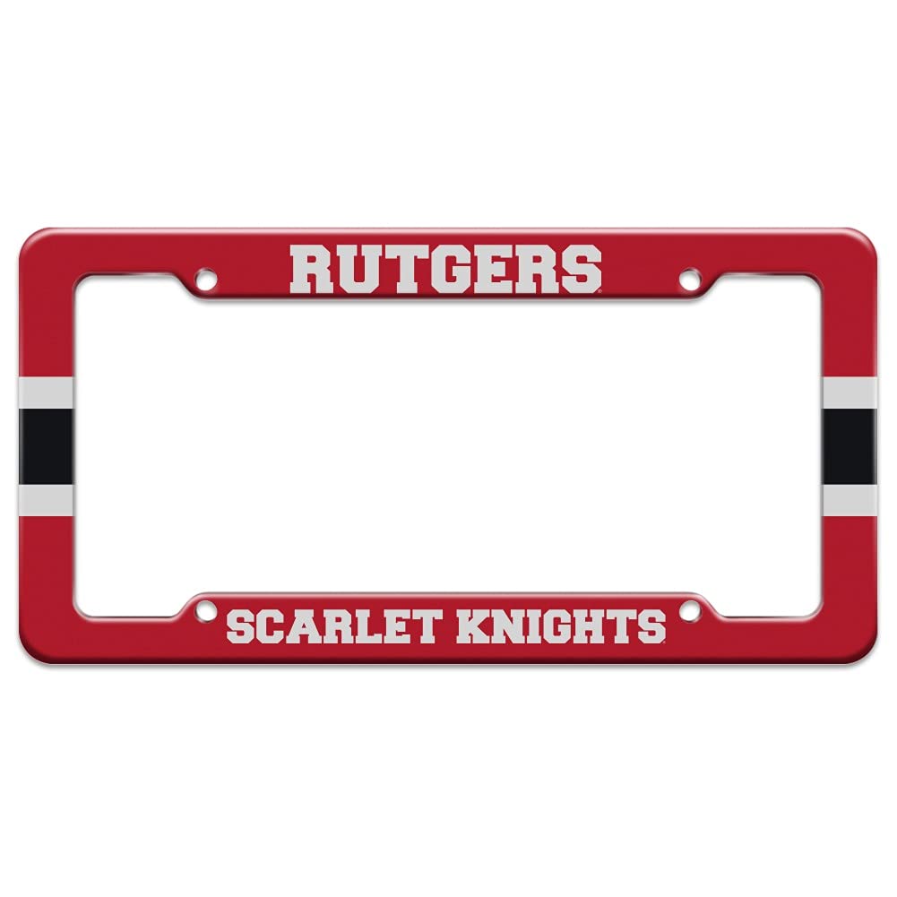 GRAPHICS & MORE Rutgers Scarlet Knights Stripes License Plate Tag Frame