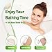 Fanwer 3 in 1 Lotion Applicator for Back Self Elderly & Back Bath Brush for Shower for Men and Women with Long Handle, 18.9in Curved Long Handled Shower Body Brush, Back Scrubber for Shower