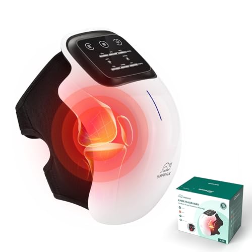 Snailax Knee Massager with Heat & Vibration, Cordless Knee Brace Wrap