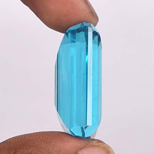 Swiss Blue Topaz 131.50 Ct Pendant Size Swiss Blue Topaz Loose Stone, Emerald Cut Swiss Blue Topaz Gemstone4