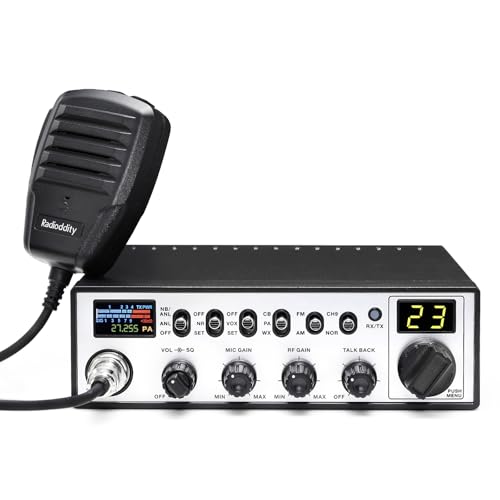 Radioddity CB-900 PRO CB Radio, AM/FM Mobile Radio with NOAA, RX & TX Noise Reduction, ASQ VOX Instant Emergency Channel 9, Support PA System, SWR High Alert for Trucker Driver