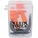 Klein Tools 605036 Corded Earplugs, 25dB NRR, Reusable Orange Ear Protection with Case for Construction, Loud Noise Reduction, 6-Pack