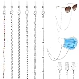 HAIAISO Eyeglass Chain Strap Holder Mask Lanyard Chain Necklace Stainless Steel Sunglasses Eyewear R