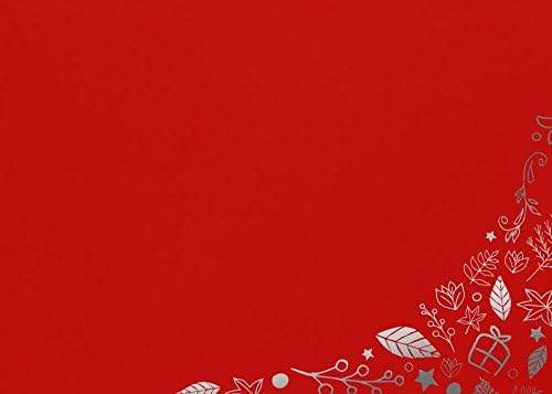 LUXPaper A7 Invitation Envelopes for 5 x 7 Cards in 80 lb. Holiday Leaves on Ruby Red, Printable Envelopes for Invitations, w/Peel and Press Seal, 500 pack, Envelope Size 5 1/4 x 7 1/4 (Red)