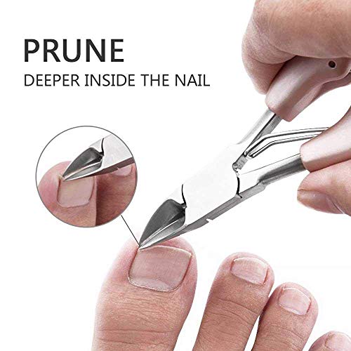 leegoal Toe Nail Clipper for Ingrown or Thick Toenails, Heavy Duty Toenail Trimmer Nail Clipper Pedicure Tool with Long Handle and Soft Grip for Seniors - Image 3