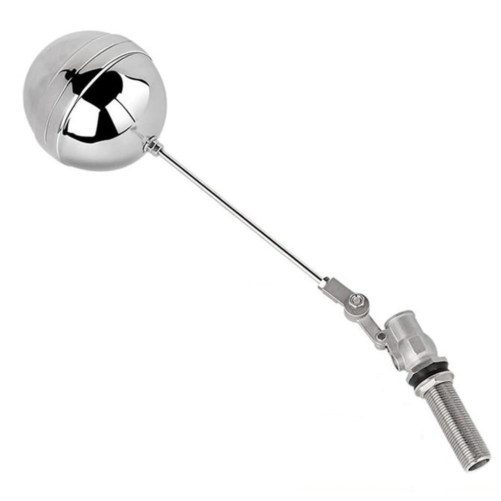 Aiuesvzxi One Color Adjustable 304 Stainless Steel Float Ball Valve - 1/2 Inch Water Level Controller For Tanks And Towers,1Pcs(1/2Inch 70Mm)