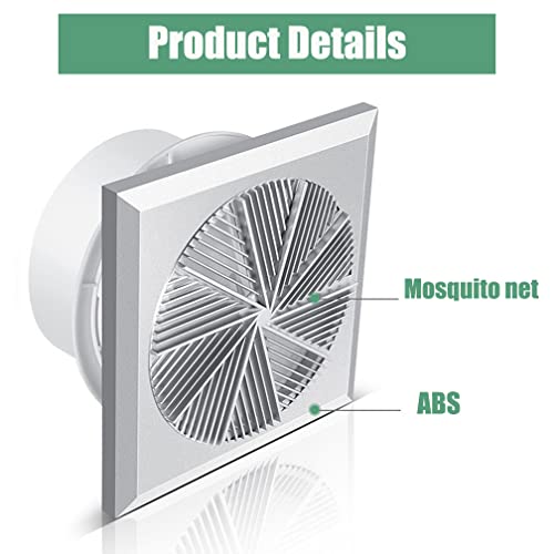 Rlozui Exhaust Fan, 8 Inch Wall Mount Fan Morden Ventilation Fan For Bathroom/Kitchen, 110V 240Cfm (8Inch) #TOP2
