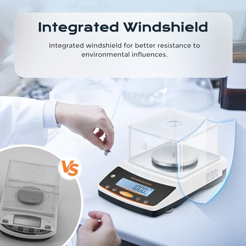 Image of Bonvoisin Lab Analytical Balance 500g x 0.001g Precision Digital Scale .001 Gram Accuracy Laboratory Scientific Milligram Scale 17 Units Selectable