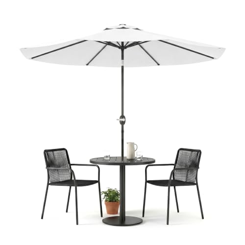 Image of Greesum 9FT Outdoor Patio Umbrella, Table Umbrella for Yard, Market, Heavy-Duty Waterproof Pool Umbrella with 8 Sturdy Ribs, UV Protection for Beach, Deck, Garden, Backyard