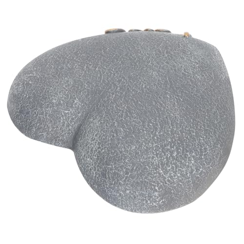 JUMPLAWN 心形ペット墓 樹脂製 愛犬メモリアル屋内屋外対応 ガーデン用写真設置可 犬猫共用耐久型追悼品