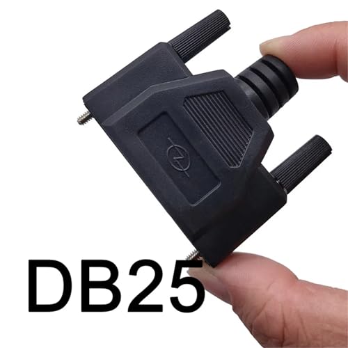 Carcasa de inyección única DB25 negra para conectores serie macho y hembra 2
