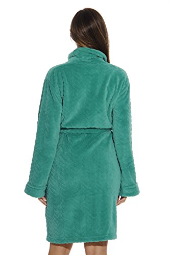Just Love Velour Chevron Texture Bath Robes for Women3