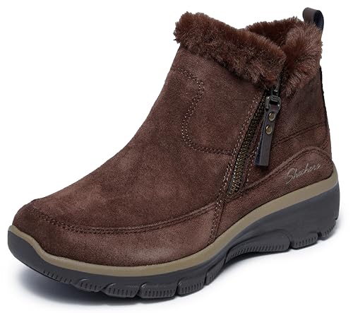 Skechers - EASY GOING COOL ZIP!, Botas cortas al tobillo, Chocolate,