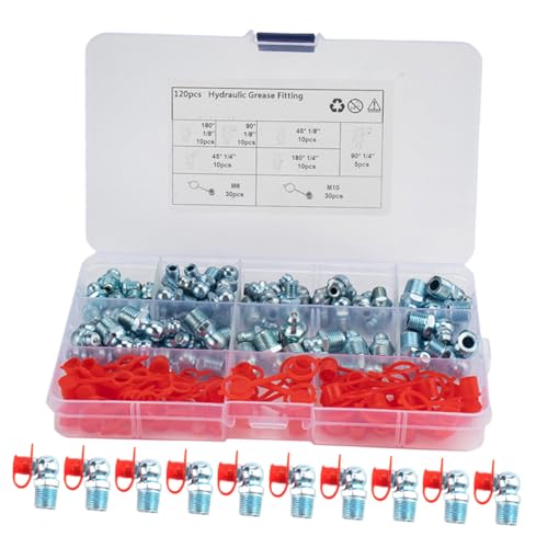 Kit de graisseurs assortis Cabilock en zinc bleu protecteur contre la rouille