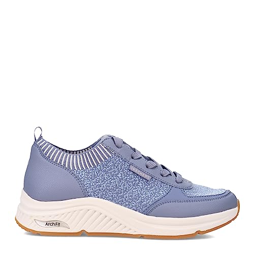 Skechers Women's Street, Arch Fit: S-Miles - Walk On Sneaker Blue 6.5 M
