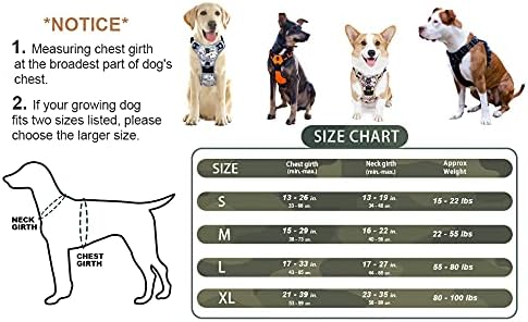 Dog Harness Waldseemuller Dog Harnesses for Small Dogs No Pull Reflective Oxford Soft Vest 4 Buckles Dog Harness for Large Dogs No Pull Medium Size Dog Harness,Dog Harness for Medium Dogs No Pull