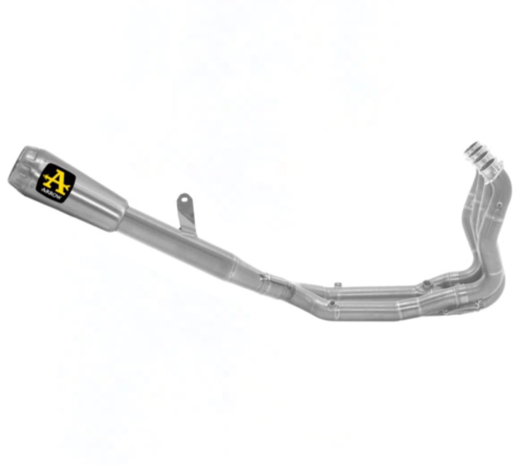 arrow 71207CP full system exhaust competition evo pro-race titan titanium titanium end cap titanium link pipe/titanium header pipe compatible with bmw s1000 s-1000 rr 2022 mototopgun