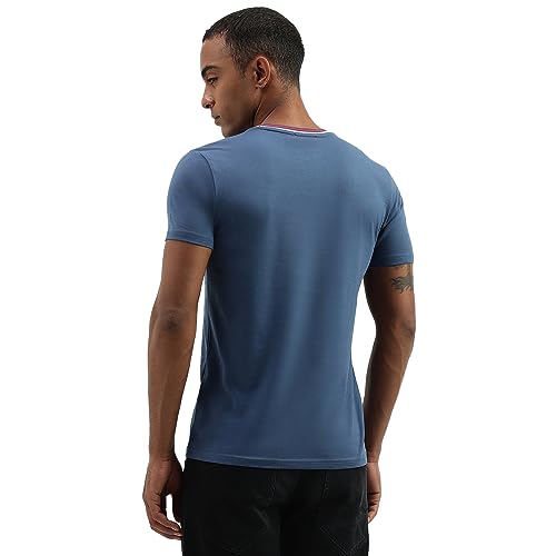 Image of UNITED COLORS OF BENETTON Men's Cotton Solid Regular Fit T-Shirt