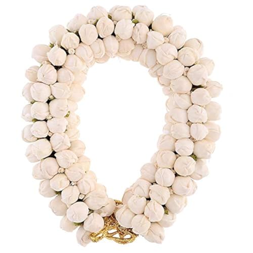 Image of Artificial Jasmine Mogra Flower Hair Gajra Garland Juda Decoration Phool Gazra Hair Accessory for Girls & Women - White
