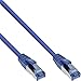 Produktbild InLine® Patchkabel, S/FTP (PiMf), Cat.6A, 500MHz, halogenfrei, Kupfer, blau, 0,25m