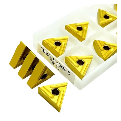 Indexable Carbide Lathe Tool 10PCS TNMG160404R-S T9125 Hard Alloy Lathe Tools Metal External Turning Use for Stainless Steel
