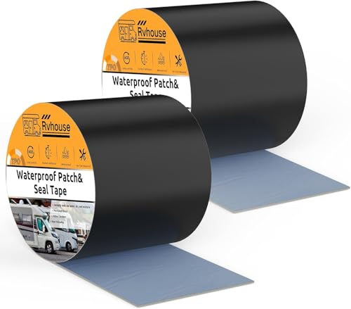 RV Roof Patch and Seal Tape, 4 in x 13 ft, 2 Pack