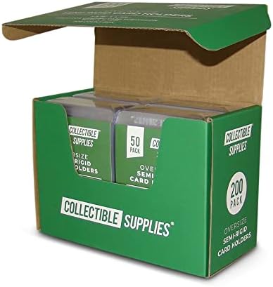 Miniatura 7 de 1000 tarjeteros semirrígidos altos (tamaño extragrande para tarjetas graduadas) con borde de 12 pulgada (1 caja) suministros coleccionables