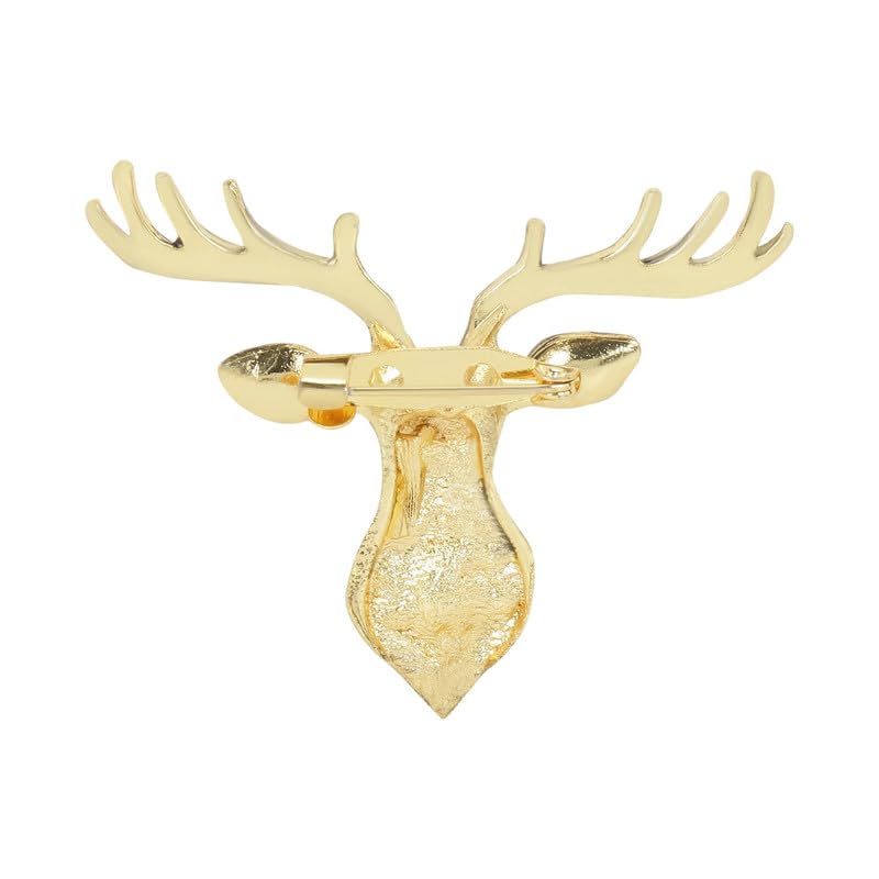 Deer-Shaped Wedding Lapel Pin/Brooch with Crystal