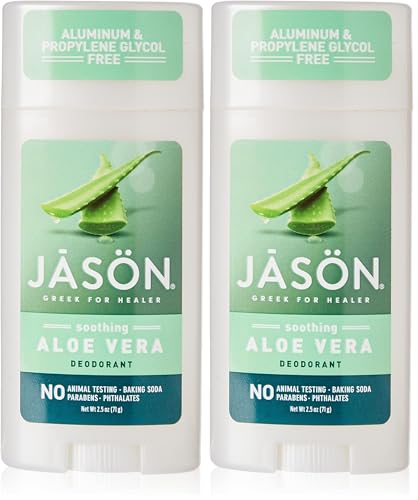 Jason Natural Care Soothing Aloe Vera Deodorant Stick (Pack of 2)