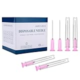 18 Gauge 1 1/2-Inch(38mm) Needle Luer Lock Lab Accessories, with Cap, Individually Wrapped, for Scientific & Industrial, Packs of 100