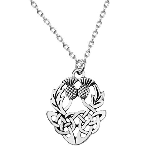 CENWA Double Scottish Thistle Scottish Necklace