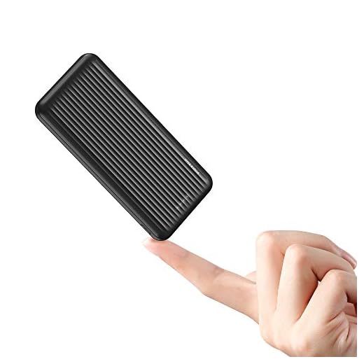 Batería Externa 10000mAh Power Bank USB C Cargador Portatil compacta con 1 Entrada & 2 Salida Compatible con iPhone 15 14 13 12 11 X Pro MAX Samsung S22 S21 S20 Xiaomi iPad