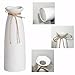 White Ceramic Vase-Flower Vase Dried Flower Vase for Modern Home Decor, Fit for Foyer Living Room Fireplace Bedroom Kitchen,Decent Gift, 8.27