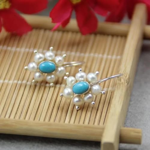 Pendientes de estilo étnico con acabado retro y diseño minimalista 3