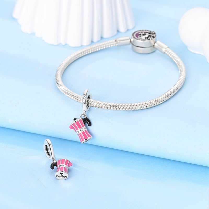 S925 Sterling Silver Charm Fit for Pandora Bracelet Original Pendant Bead Jewelry Gift for Her2