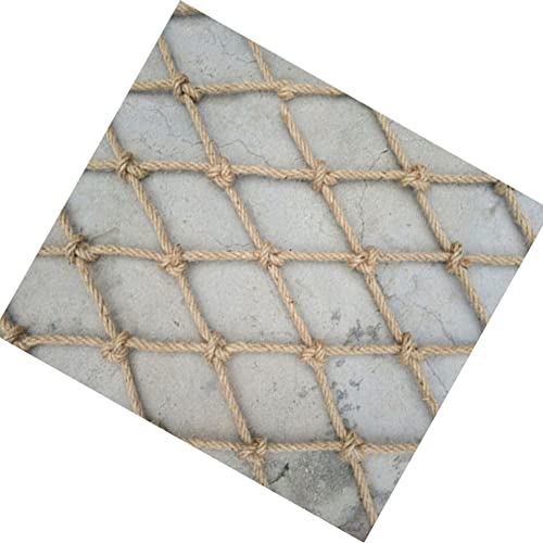 Fall protection nets protective nets fences stairs fall protection nets balcony protection nets indoor and outdoor fence nets yellow linen rope nets mountaineering nets garden decorative fence nets de