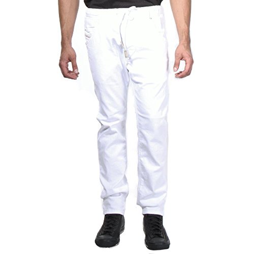 Diesel Krooley-NE 0663V Hommes Jeans JoggJeans (Blanc, 38W)