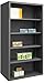 Durham 5023-4S-95 Enclosed Shelving with 4 Shelves, 72" Wide, 12 Gauge, 1525, 24" x 72" x 72", Gray