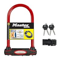 MASTER LOCK Antivol Vélo U [A Clé] [Support De Vélo Universel] 8170EURDPRO - Idéal Pour Les Vélos, Vélos Electriques, VTT Et Autres - 4