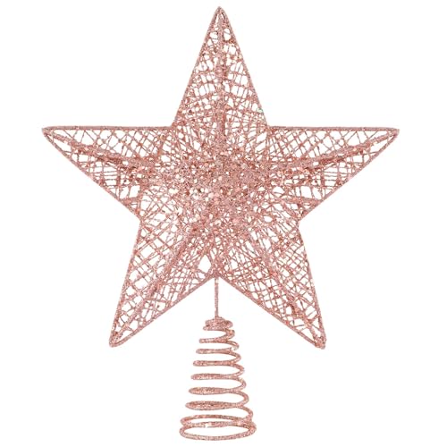 DTYDECLE Christbaumspitze Topper Stern, Glitzer 3D Metallic...